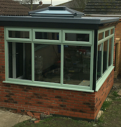 conservatory with sky roof