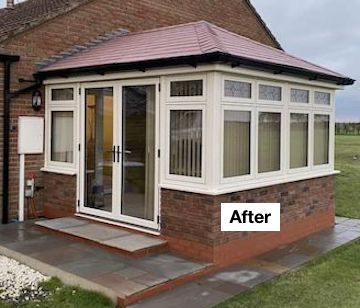 Completed new conservatory