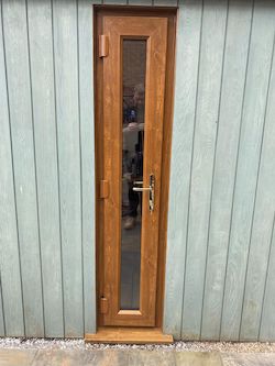 Narrow door closed