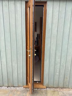 Narrow door open