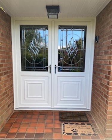 Double door entrance Mumby