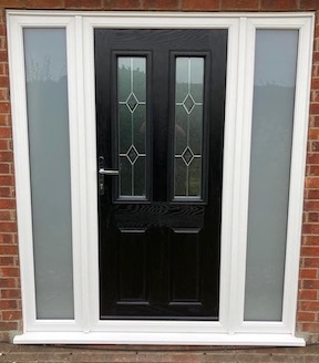 black Door with side panels