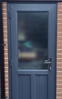 Dark Grey door no side panels