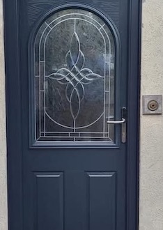 DarkGrey door with 1 side panel