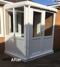 Porch after