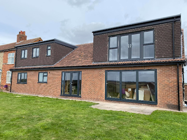 Windows at rear