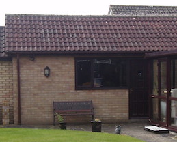 Old garage window and door